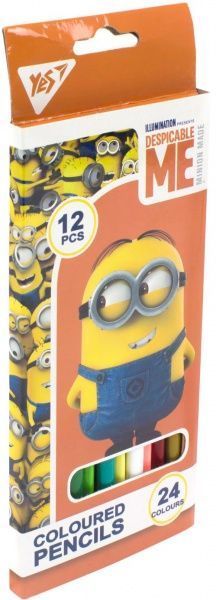 Карандаши цветные Minions 12/24 цветов YES