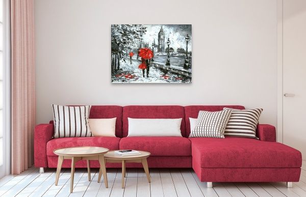 Картина Улица Лондона КП10-005 62x43 см 