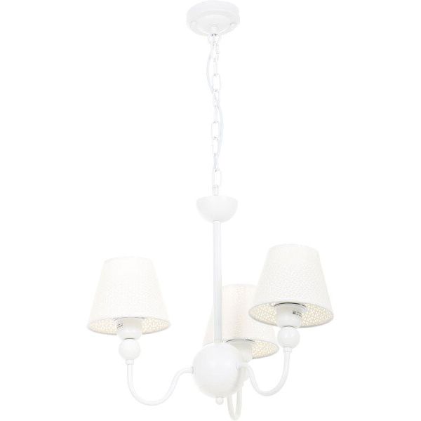 Люстра потолочная Accento lighting Toledo 3x40 Вт E27 белый 