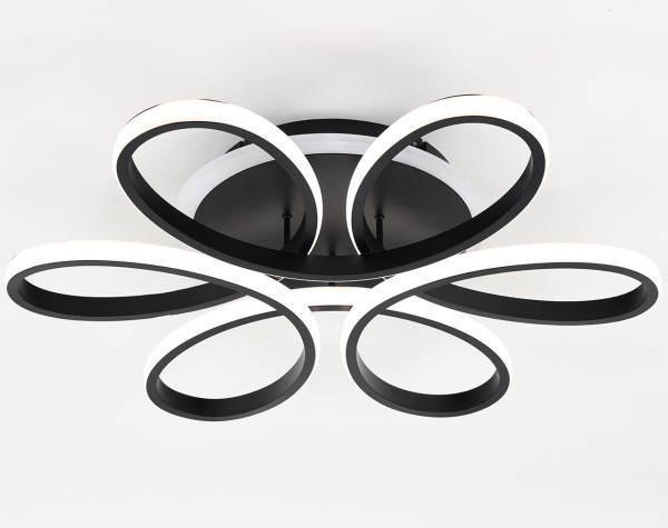 Світильник світлодіодний Hopfen з пультом ДК 110 Вт чорний 3000-6500 К GEMINI 110W BK-RGB 