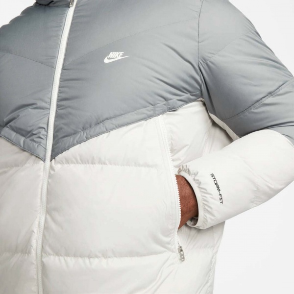 Куртка Nike M NSW SF WINDRUNNER HD JKT DD6795-077 р.XL светло-серый