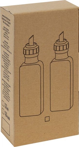 Набір пляшок для оцту та олії Dorica 100 мл 2 шт. 10810НЧ Everglass