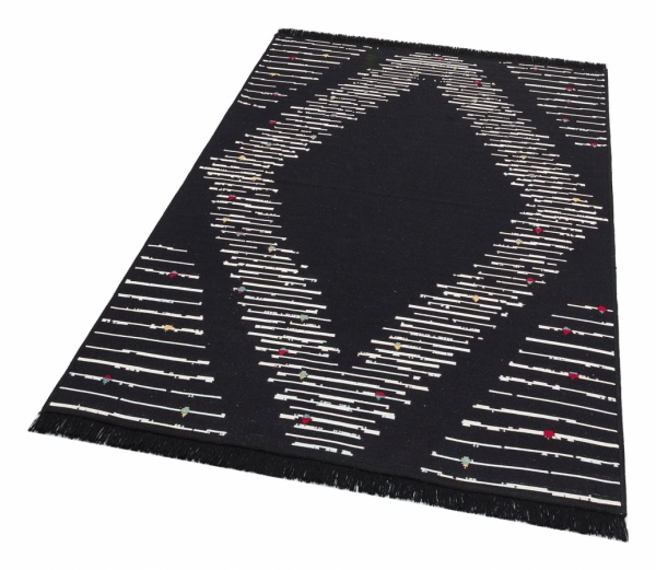 Ковер Ekohali Arya AR 09 Black 120x180 см двусторонний 