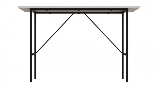 Стол Time Тайм 1200x600x16 мм белый/черный 