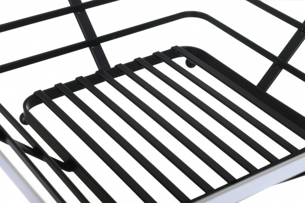 Корзинка для фруктов с держателем для бананов Silver shine 28х39,6 см черный Flamberg Premium 