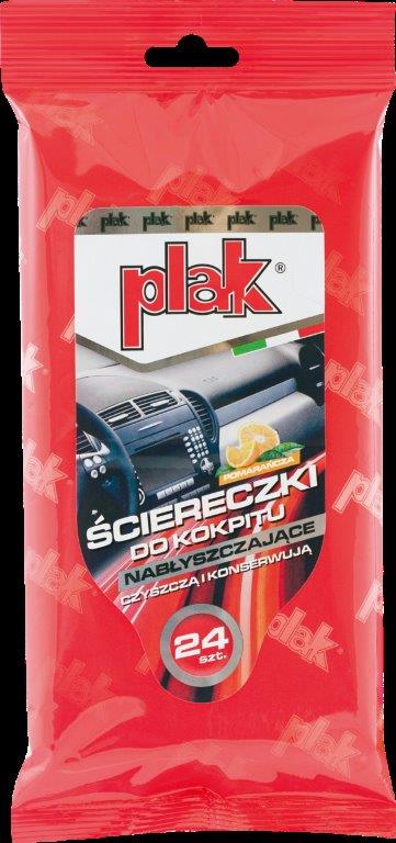 Салфетки влажные для пластика Апельсин Atas 24 шт.