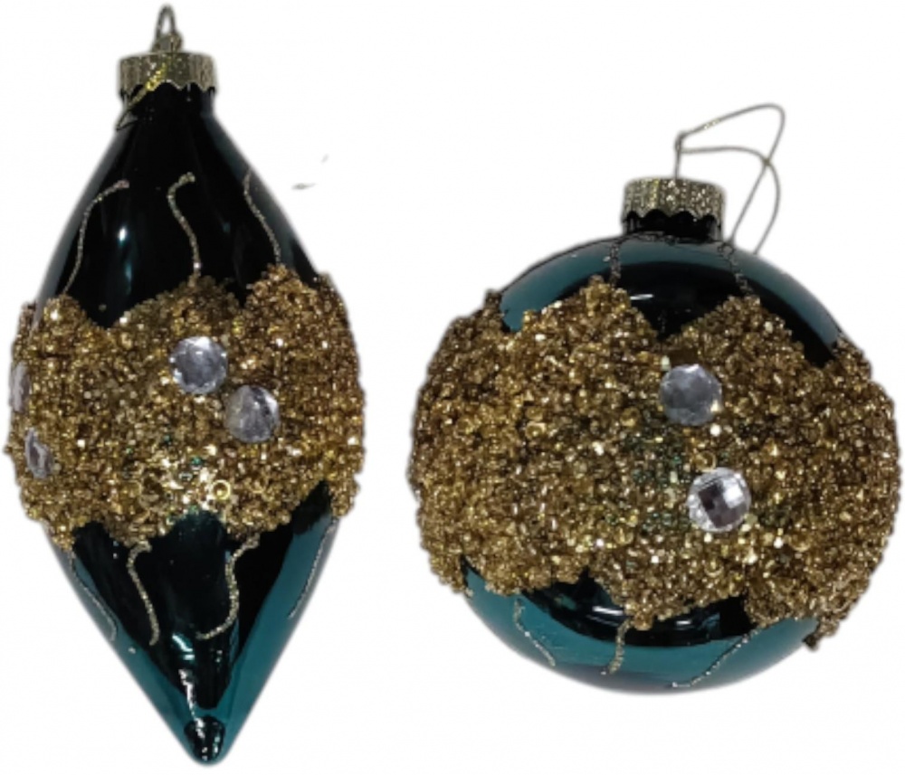 Шар стеклянный Angelo Domani сосулька d 80 мм в ассортименте EE23031