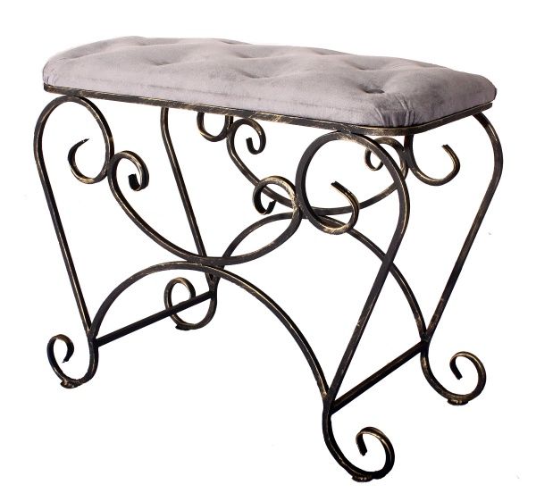 Пуф Равенна 600х300х450 мм серый 