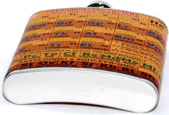 Фляга Периодическая система алгогольних элементов A134