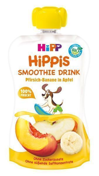 Смузи Hipp HipPis Персик с яблоком и бананом 120 г