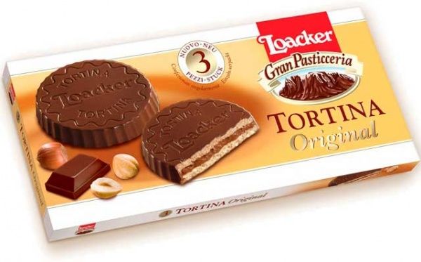 Вафли Loacker Tortina Original 125 г 8000380106028 