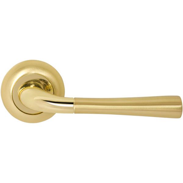 Ручка на розетке RDA Firenze Valencia полированная латунь/матовая латунь