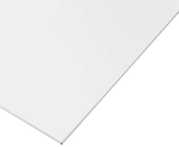 Потолочная плита металлическая Strimex RAL 9003 белый (0,40 мм) 590х590 мм 