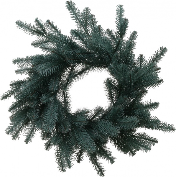 Венок новогодний литой Ковалевский голубой d540 мм ВЛКб 