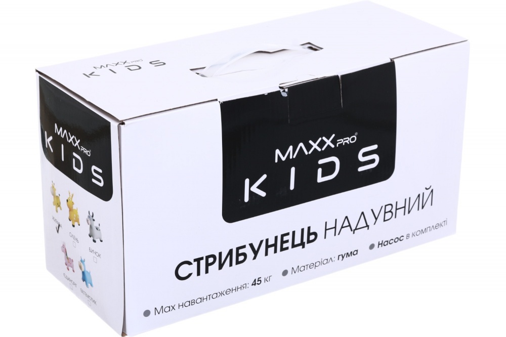 Стрибунець надувний MaxxPro kids Жирафа з насосом 52x22x48 PA2805