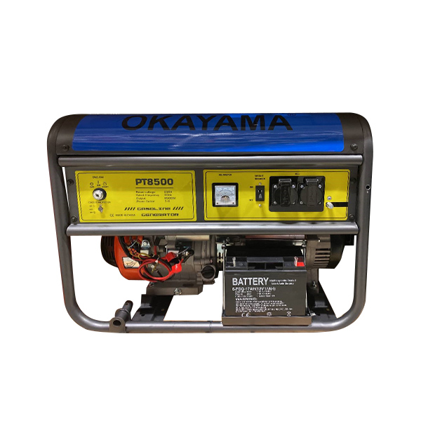 Електрогенераторна установка OKOYAMA PT-8500, 230В, 7/7,5кВт, бак 25л, 92кг, мiдь, ел.старт — фото 1