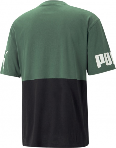 Футболка Puma PUMA POWER COLORBLOCK TEE 67332137 р.S зелений