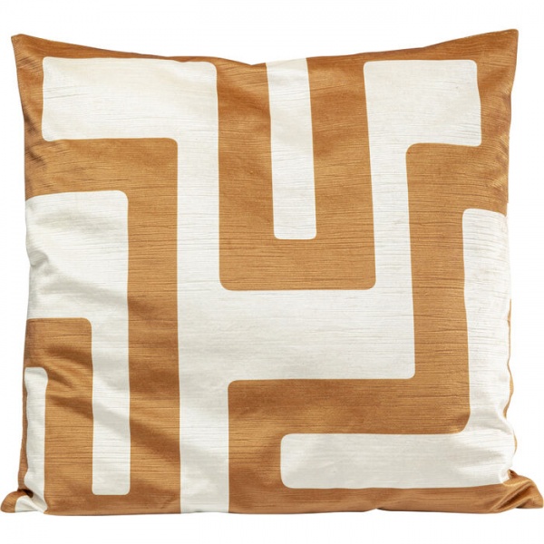 Подушка Лабиринт 45x45 см красный KARE Design 