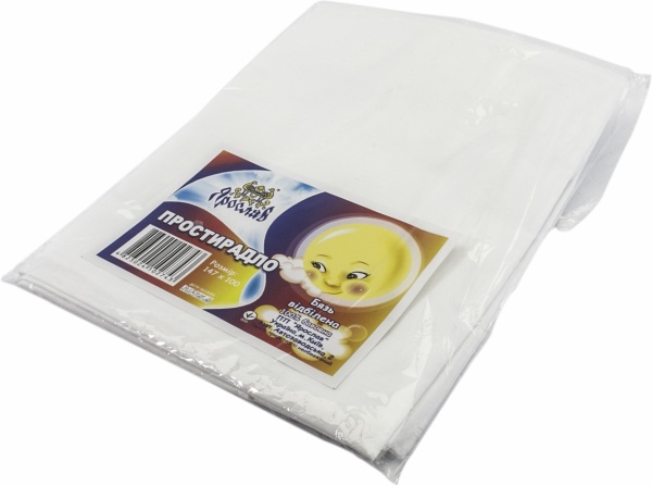 Простирадло бязь відбілена Ярослав 100х147 см білий 