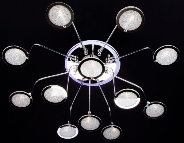 Люстра потолочная Strotskis Spider пульт ДУ LED-подсветка 12x3 Вт G4 хром 80109/12 