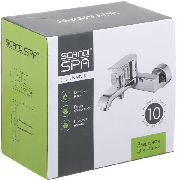 Смеситель для ванны ScandiSPA Narvik