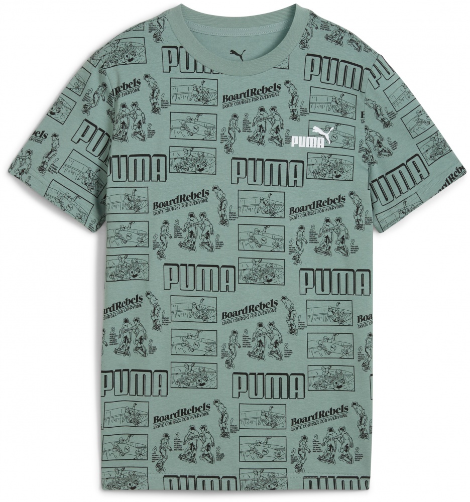 Футболка Puma MID90S AOP Tee B 68514630 р.152 зеленый