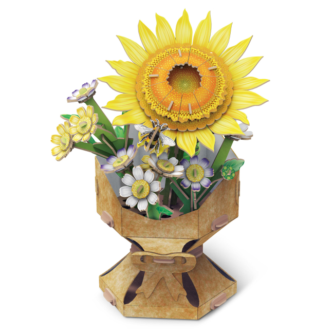 3D-пазл CubicFun Букет квітів Соняшник W3303h