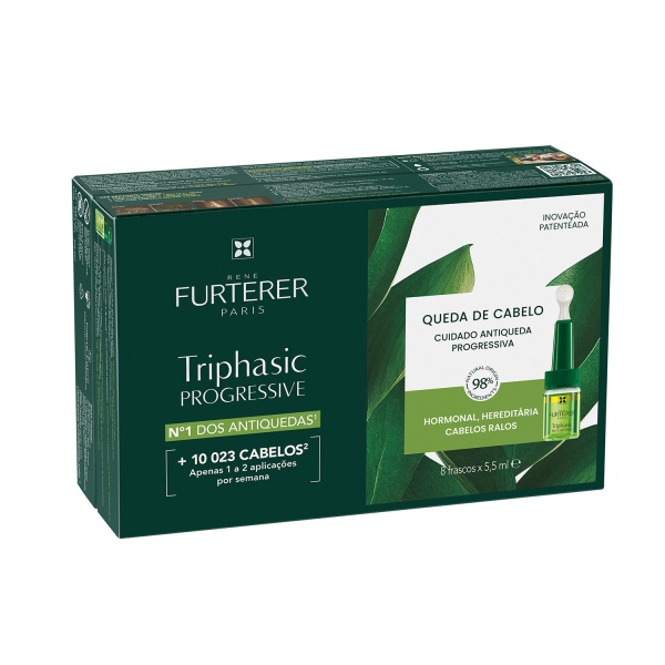 Комплекс для волос Rene Furterer Triphasic Triphasic progressive 8х5,5 мл 40 мл 