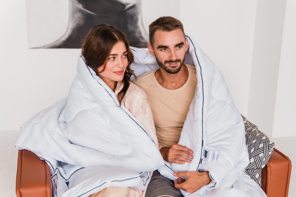 Ковдра бавовняна №1422 Royal Pearl Hand Made зима (2200001537149) 155x215 см MirSon