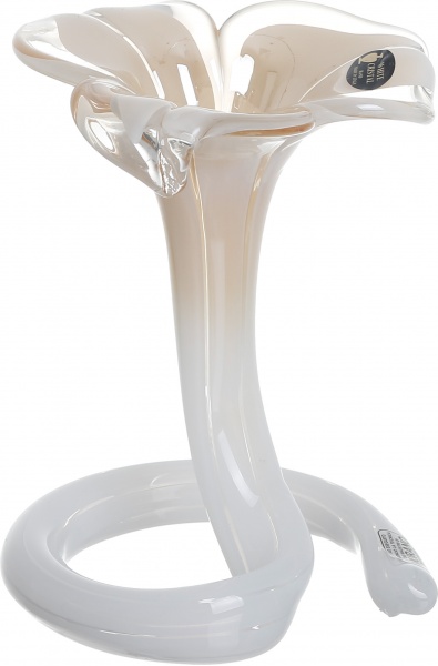 Свічник Flower alto 3pet honey 13x13x19 см White cristal