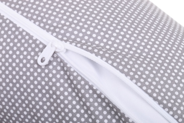 Подушка для кормления Papaella Горошек 30x170 см серый 