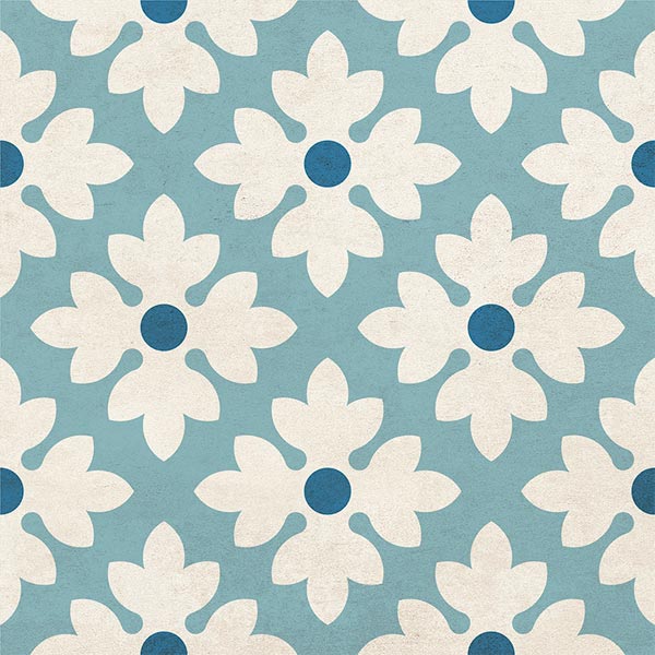 Плитка Golden Tile Victorian №2 1V3120 186x186 мм блакитний 2 сорт