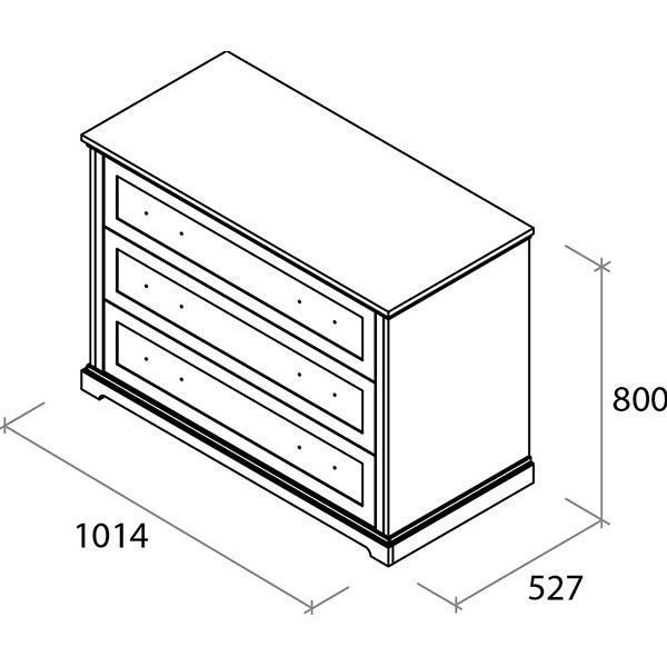 Комод Aqua Rodos Bianca белый матовый