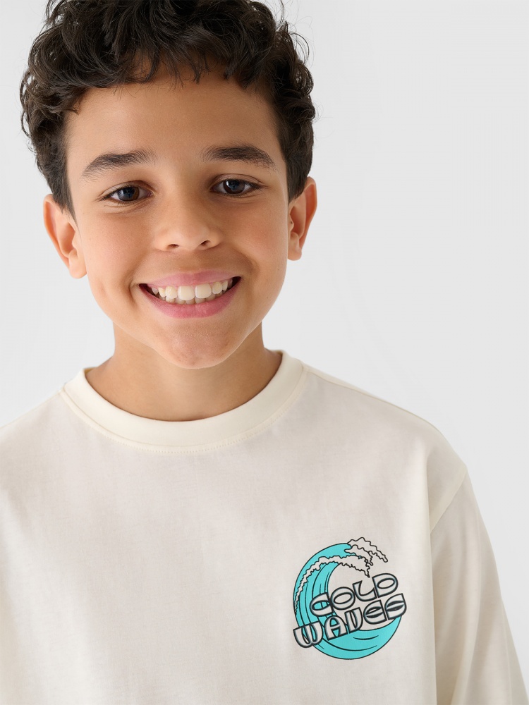 Лонгслів 4F LONGSLEEVE M435 4FJWSS25TLONM435-11S р.140 бежевий