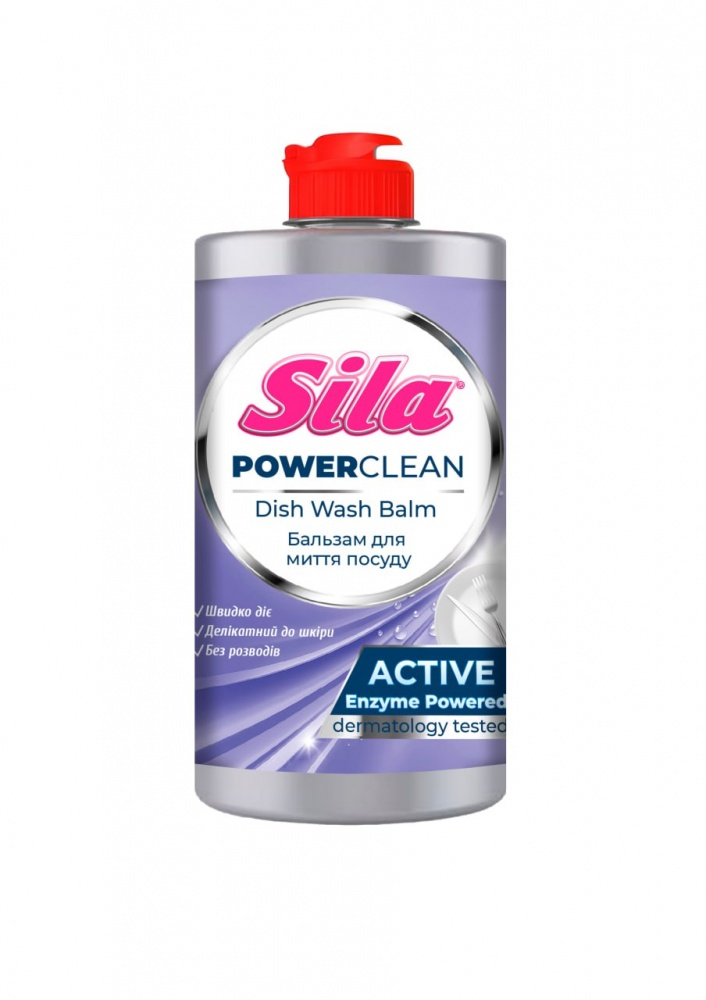 Бальзам для ручного миття посуду Sila Огірок та м'ята 0,48л