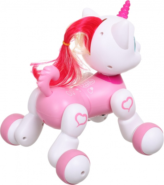 Інтерактивний робот Shantou Єдиноріжка 22.5х17х18.5 см біло-рожевий 1089A