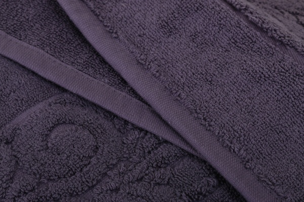 Набір рушників махрових Квіткова вуаль 2 шт графітовий BILTEX 