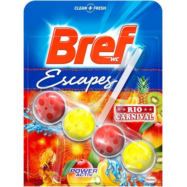Гигиенический блок для унитаза Bref Power-Aktiv Карнавал Рио 50 г