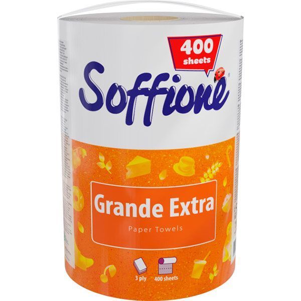Бумажные полотенца Soffione Grande Extra трехслойная 1 шт.