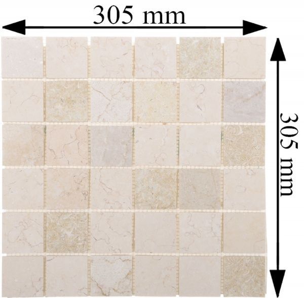 Плитка KrimArt мозаїка Mix beige МКР-3П 30,5x30,5 