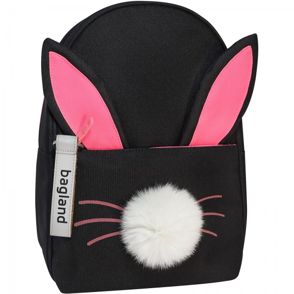 Рюкзак детский Bagland Кролик 80666 черн.роз.