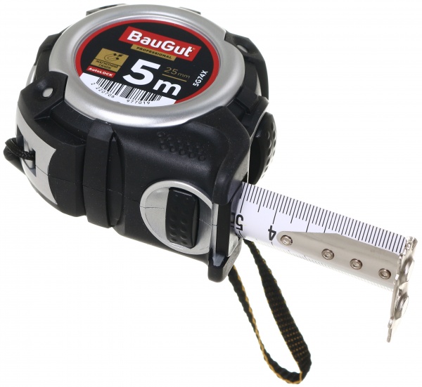 Рулетка BauGut автолок с магнитами 5G74X 5 м x 19 мм