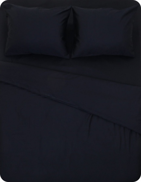 Комплект постільної білизни Stone Wash євро чорний La Nuit 