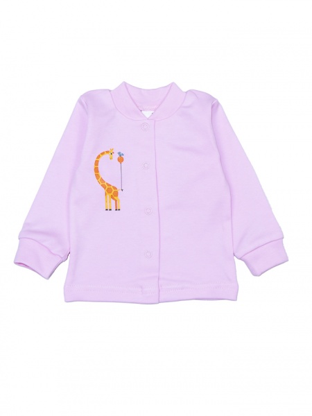 Кофта для дівчинки Жираф з кулькою р.56 рожевий 