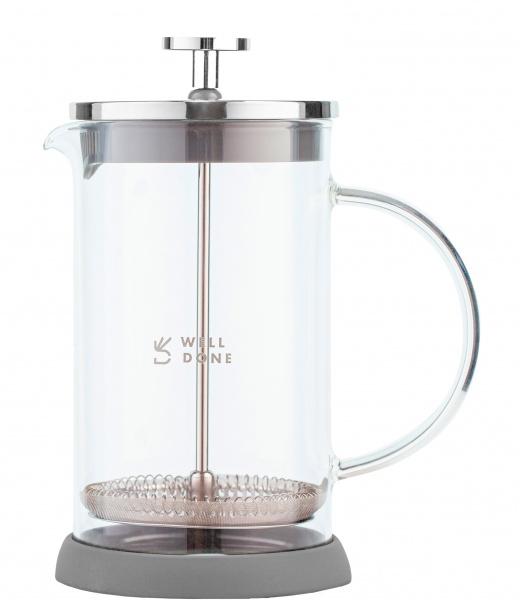 Френч-пресс WD-8038B мл серый Well Done
