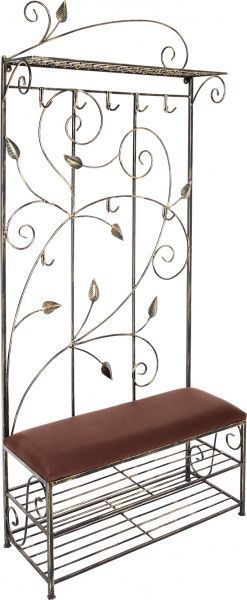 Вешалка для одежды 28059/ч пристенная Мимоза черный