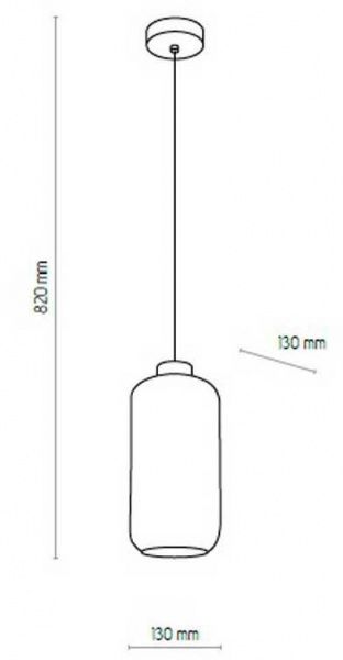 Світильник підвісний TK Lighting MARCO 1x60 Вт E27 чорний 2077 