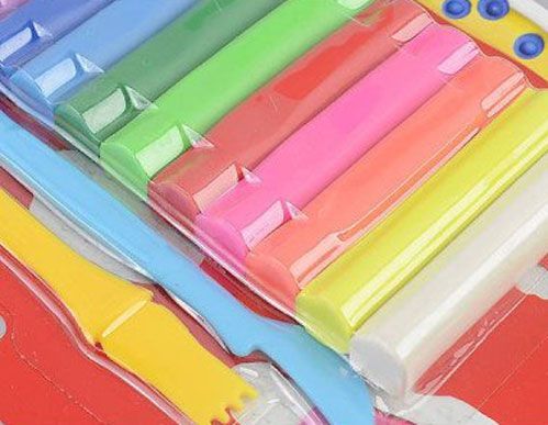 Пластилін 12 кольорів 2 стеки NARA