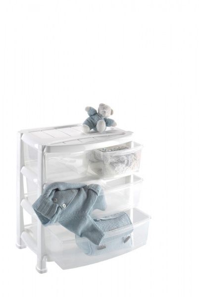 Комод пластиковий Heidrun 1527 Professional білий 2+2 605x400x550 мм