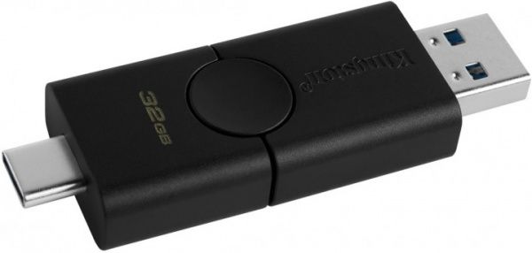 Флеш-пам'ять USB Kingston 32 ГБ USB 3.2 USB Type-C black (DTDE/32GB) 